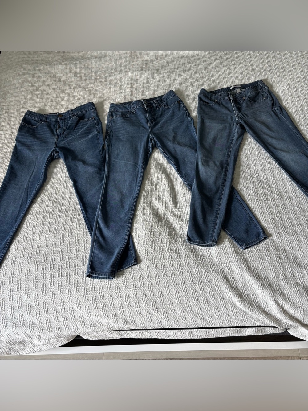 LOT OF 3 LC Lauren Conrad Jeans Size 6 GUC Dark Wash Skinny / Super Skinny